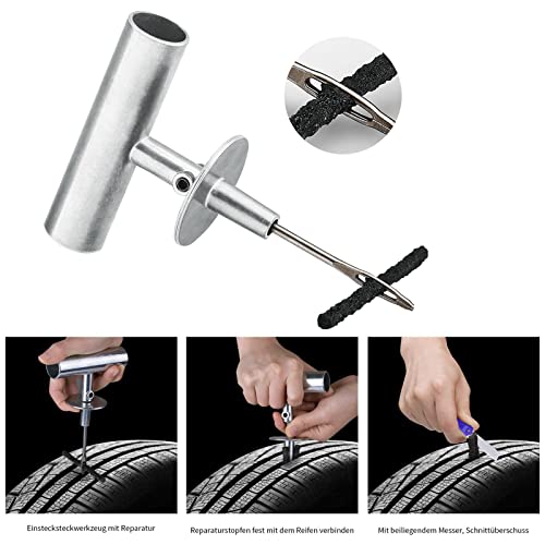 AUTOWN Flat Tire Repair Kit 68pcs, Heavy Duty Tire Plug Kit to - Product Imagery