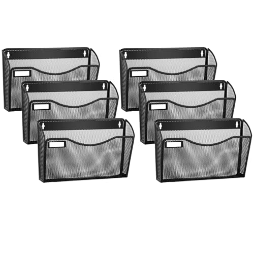 samstar 6 Pack Mesh Wall Mounted File Holder Metal Wall File - Product Imagery