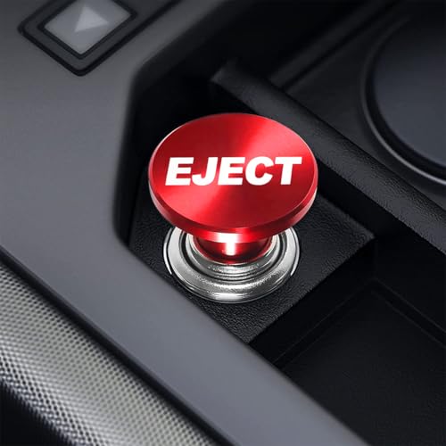 AUCELI Eject Button Car Cigarette Lighter Plug, Aluminum Alloy - Product Imagery