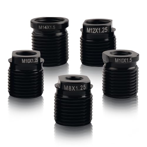 5PCS Shift Knob Adapter,Aluminum Alloy Shifter Knobs Thread - Product Imagery
