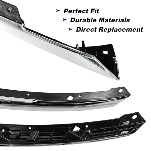 2PCS Chrome Grille Molding Headlight Eyelid Fits 2016-2018 Honda - Product Imagery