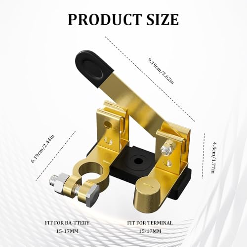 Battery Disconnect Switch, Battery Switch 12V, Top Post Knife - Product Imagery