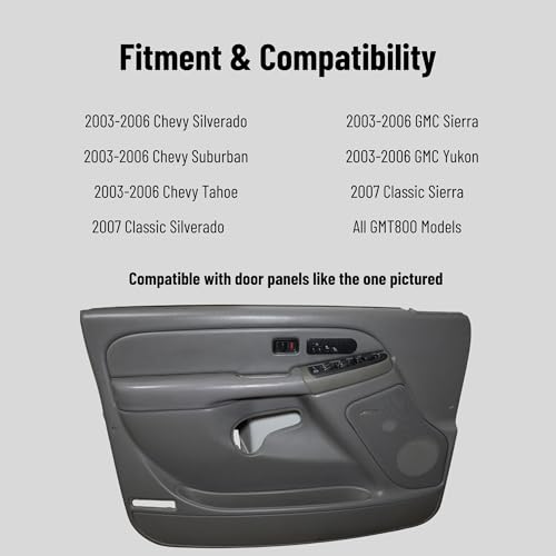 2Pcs Car Door Arm Rest Switch Panel Clip Repair Kit, Compatible - Product Imagery