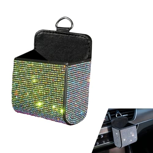 WZP Car Air Vent Storage Organizer, Bling Rhinestone Auto Air - Product Imagery