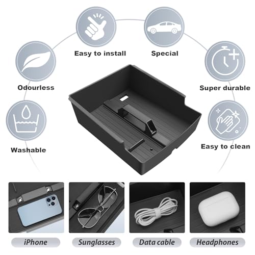SKTU for 2024 2025 2026 2027 GMC Acadia Center Console Organizer - Product Imagery