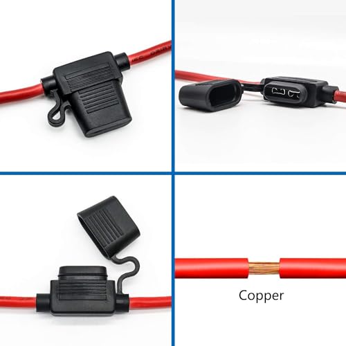 12 AWG Inline Fuse Holder - 12 Gauge Fuse Holder for 30A Blade - Product Imagery