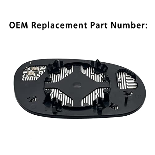 Left Driver Side Heated Mirror Glass Replacement For 2008 2009 - Product Imagery