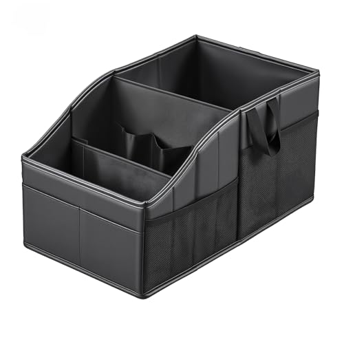 WHHMK Sturdy Leather Car Storage Support Up to 33 LB of Weight, - Product Imagery