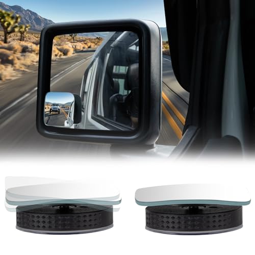 JOYTUTUS Blind Spot Mirror 2 Pack HD Frameless Convex Glass for - Product Imagery