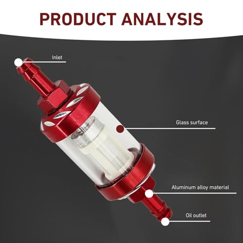 WZP Car Fuel Filter, Detachable Washable Alloy Filter Oil Cup, - Product Imagery