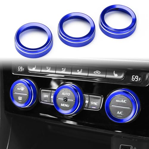 Auovo AC Knob Covers Compatible with Volkswagen VW Accessories - Product Imagery