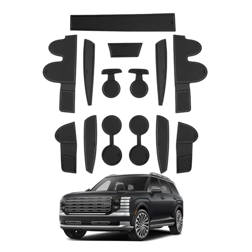 SHAOHAO for 2026 2027 Hyundai Palisade Door Slot Mats for 2026 - Product Imagery