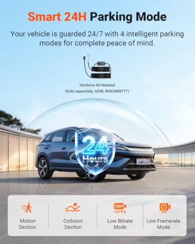 Vantrue N4 Pro S 4K 3 Channel Dash Cam, Triple STARVIS 2 HDR Car - Product Imagery