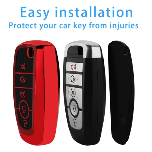 XIYANG TRADE For Ford Key Fob Cover with Keychain,for Explorer - Product Imagery
