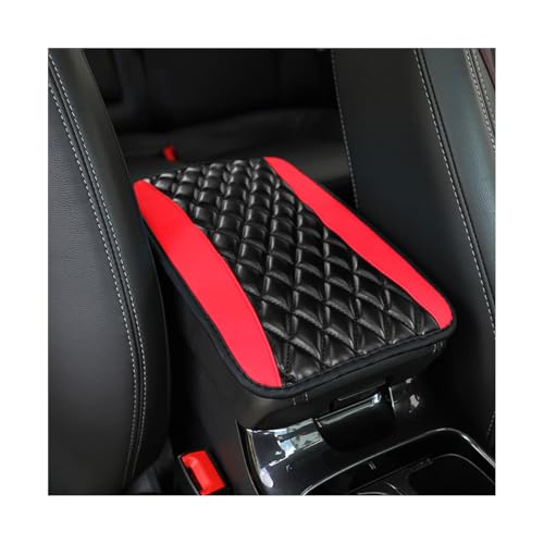 Moly Magnolia Car Center Console Pad, Red - Product Imagery