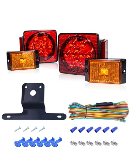 MAXXHAUL 70205 Trailer Light Kit - 12V All LED, Left and Right - Product Imagery