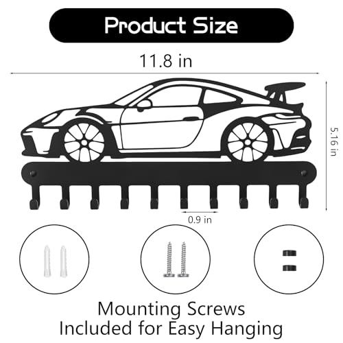 Car Metal Key Holder for Wall - Product Imagery
