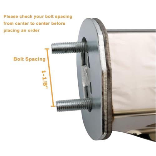 Torque Stainless Steel Mud Flap Hanger 28" 45-Degree Angled Set - Product Imagery