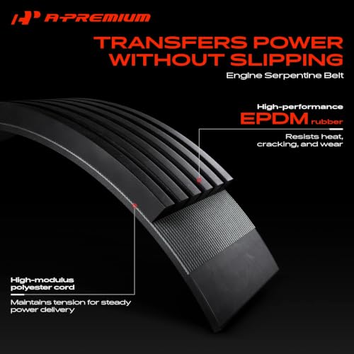 A-Premium Engine Serpentine Belt Drive Kit Compatible with Jeep - Product Imagery