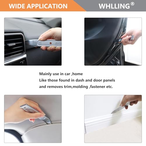 WHLLING 2-Piece 4140 Pry Bar Removal Tool, Metal Pry Tool Pry Bar - Product Imagery