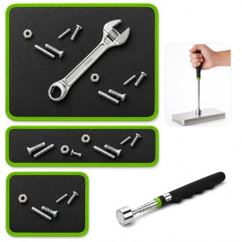 Magnetic Tool Mat Set, 4 Pack Tool Mat Set with Telescoping - Product Imagery