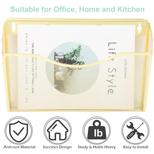EASEPRES 3 Single Pocket Mesh Hanging File Organizer, Vertical - Product Imagery