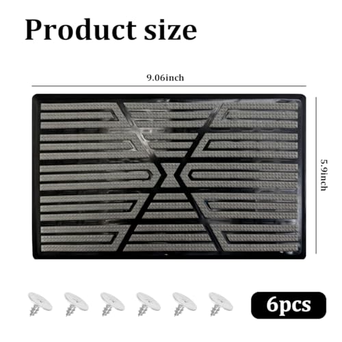 9.06 x 5.91 Inch PVC Floor Mat Repair Patch, Gray - Product Imagery
