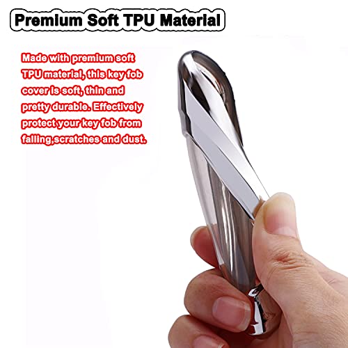 Soft TPU Key Fob Cover Fit for Hyundai Sonata Santa Fe Tucson - Product Imagery