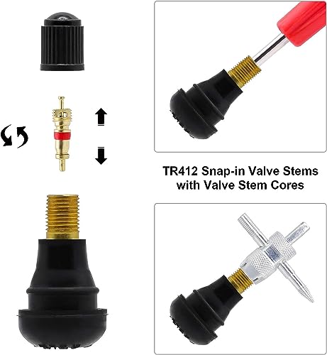 ZHSMS Valve Stem Puller Installer Tool, 5Pcs TR412, 5Pcs TR413, - Product Imagery