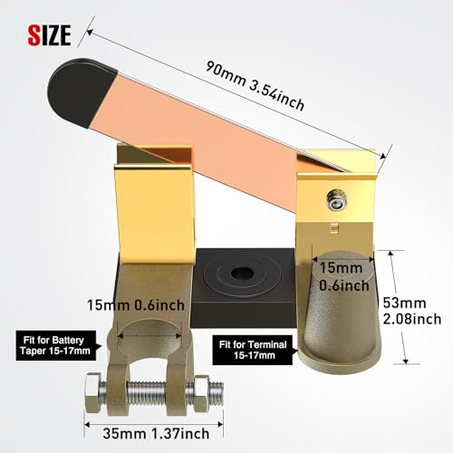 Nilight Top Post Knife Blade Battery Isolator Disconnect Master - Product Imagery