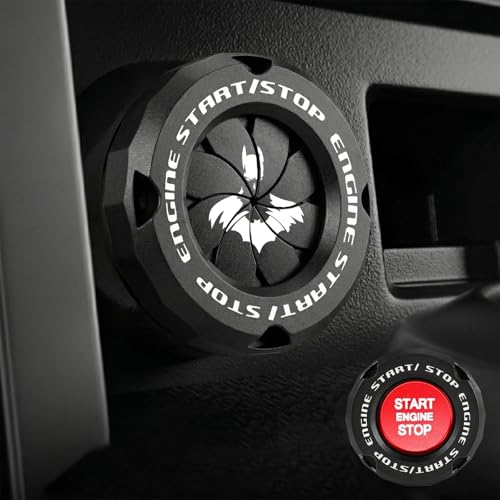 Tybasthe Rotary Push Start Button Cover, Bat Man Car Accessories - Product Imagery