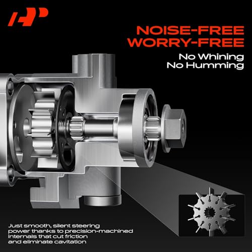 A-Premium Power Steering Pump, Precision-machined Steel - Product Imagery