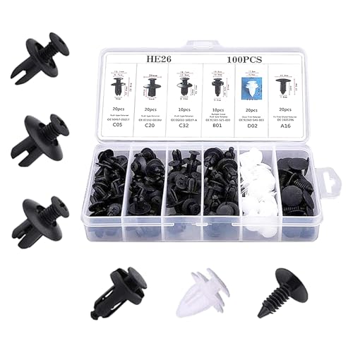 100PCS Car Bumper Retainer Clips - Product Imagery