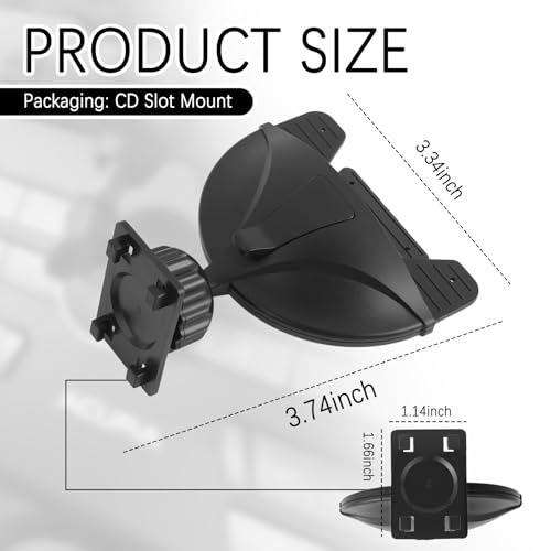 2026 New CD Slot Mount for Carplay Screen,360° Rotatable CD - Product Imagery