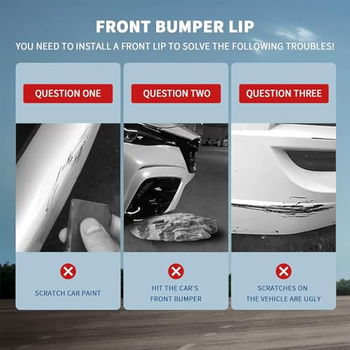 Archaic Front Bumper Lip Compatible for Honda Accord 10.5th - Product Imagery
