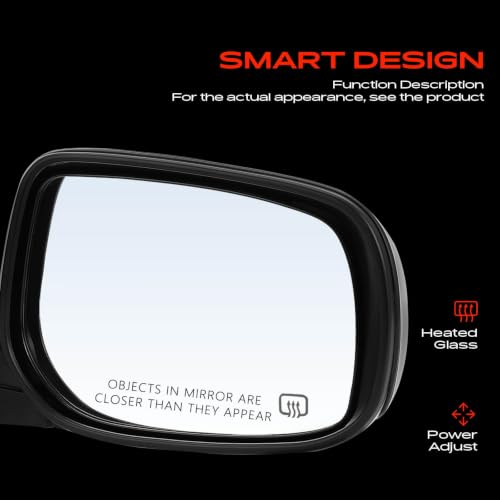 A-Premium Passenger Side Power Door Mirror Compatible with Toyota - Product Imagery