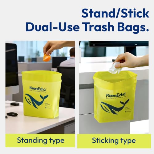Disposable Car Garbage Bin Bags, 60 pcs, Yellow, Vomit Trash - Product Imagery