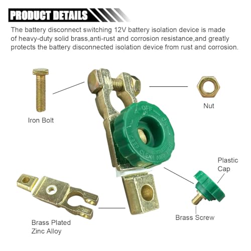 Top Post Battery Disconnect Switch, 12V-24V Battery Terminal - Product Imagery
