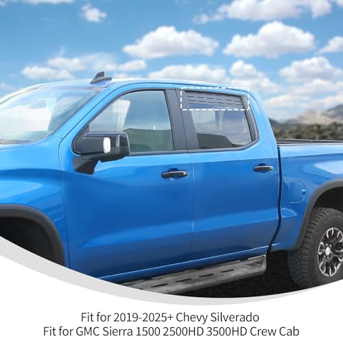 Linskip Aluminum Rear Window Vent Shades Compatible with - Product Imagery