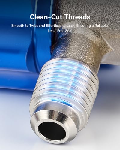 OMT R134a Adjustable Quick Coupler Adapters, Silver - Product Imagery