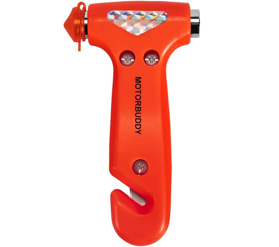 MOTORBUDDY Seatbelt Cutter and Window Breaker for Cars,Glass - Product Imagery