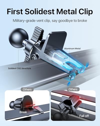 andobil for MagSafe Car Mount [Strong Magnet&Metal Clip] Vent - Product Imagery