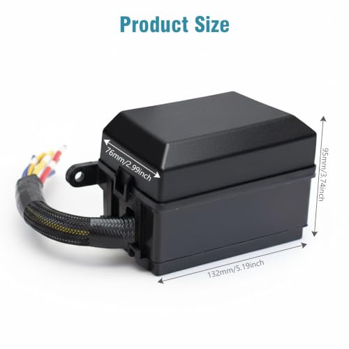 6-Way Modern Car Box 12V Automotive Universal Relay Block - Product Imagery