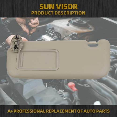 Dasbecan Sun Visor Compatible with Toyota Corolla 2009 2010 2011 - Product Imagery