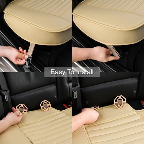 Back Seat Covers, Rear Seat Cushions, Auto Bench Protector with - Product Imagery