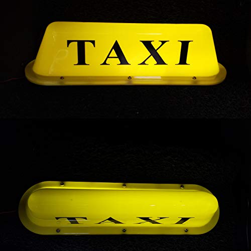 YELLOW shell withTaxi Sign and Magnetic Base,12VDome light,Taxi - Product Imagery