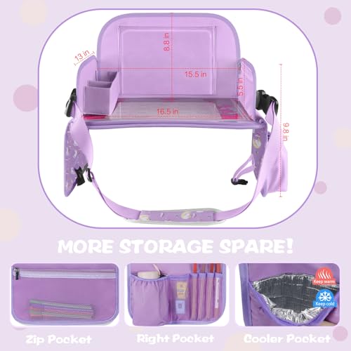 MENZOKE Kids Travel Tray for Car Seat, Road Trip Essentials Kids - Product Imagery
