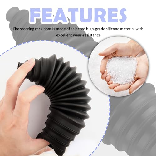 Tie Rod Boot Kit with Pinion Bellow Cable Ties and - Product Imagery