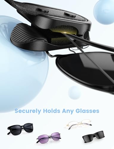 Lamicall Sunglasses Holder for Car Visor 1s One-Hand Access - Product Imagery