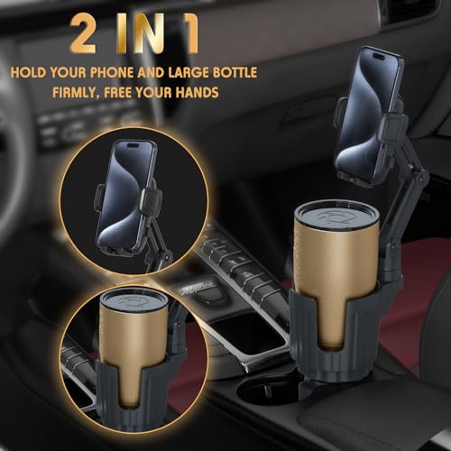 Phone Holders for Your Car, 2 in 1 Universal Stable Cup Car - Product Imagery